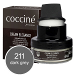 Coccine Cream Elegance batų tepalas su kempinėle, 50 ml, pilkas