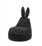 Vaiki&scaron;kas sėdmai&scaron;is Qubo&trade; Baby Rabbit Currant Fluffy Fit, tamsiai pilkas
