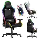 Žaidimų kėdė Huzaro Force 6.2 Black RGB LED