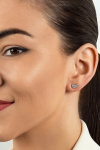 Sidabriniai auskarai su cirkoniu moterims Brilio Silver EA358W sBS1720