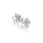 Hot Diamonds Dailūs sidabriniai auskarai su deimantais Gėlės Deimantiniai amuletai DE711 sHD1582