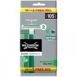 Vienkartiniai skustuvai Wilkinson Sword Extra Essential 2 jautriai odai, 15 vnt. pakuotė