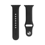 &bdquo;Evelatus Apple Watch 42 / 44 / 45 mm&ldquo; silikoninės kilpos laikrodžio dirželis (S / M 110 mm) juodas