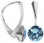 Sidabriniai auskarai moterims Levien Xirius Aquamarine sLE0317