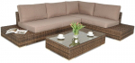 Lauko baldų komplektas Verona Basic, rudas