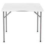 Sulankstomas lauko stalas Catering, 88 x 88 x 74 cm, baltas cm