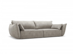 Sofa Vanda, 3 sėdimos vietos, &scaron;viesiai pilka