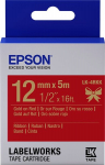 Epson Labelworks Lk-4rkk juosta, 12mm x 5m, auksinė spauda ant raudono