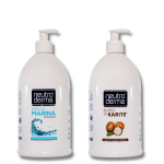 Rankų muilų rinkinys Neutroderma Jūros vėjas ir Taukmedžio sviestas, 2x1000 ml