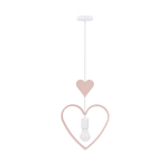 Candellux vaiki&scaron;kas pakabinamas &scaron;viestuvas Heart 31-12104, baltas/rožinis