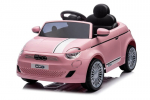 Vienvietis vaiki&scaron;kas elektromob Fiat 500 Sun Baby, rožinis
