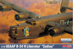Klijuojamas modelis Academy Hobby 12584 USAAF B-24H Liberator Zodiac 1/72