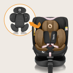 Lionelo Navy i-Size Black Pink besisukanti automobilinė kėdutė, ISOFIX, juoda/rožinė