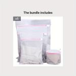 4 vnt./rinkinys tinklelio skalbinių mai&scaron;elis užtrauktuku, 4vnt/komplektas*5