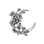 Opviq sieninė dekoracija Flower Moon 1 M, 1 vnt.