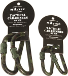 Karabinai su užraktu, Mil-Tec, 2 vnt, WL, 80 mm