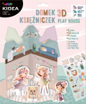 Kidea 3d princesės namelis su figūrėlėmis ir lipdukais
