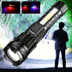 USB įkraunamas LED stovyklavimo žibintuvėlis, Aliuminio lydinys &ndash; 2800 mAh (P70)