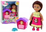Lėlė su &scaron;uniuku Lean Toys