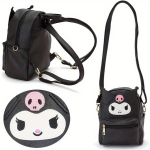 Licencijuota Hello Kitty Kuromi Kuprinytė Anime Mokyklinė Krep&scaron;ys., Juoda