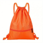 Virvelinė kuprinė su užtrauktuku, oranžinė, sportui, Oranžinė
