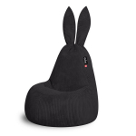 Sėdmai&scaron;is Qubo Daddy Rabbit Onyx FEEL FIT juoda dirbtinė oda, patogus laikymui