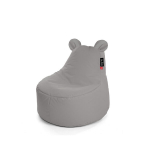Vaiki&scaron;kas sėdmai&scaron;is Qubo Teddy Pebble POP FIT pilkas, prakti&scaron;kas, i&scaron; dirbtinės odos