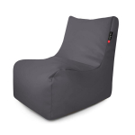 Sėdmai&scaron;is Qubo Noa Passion Fruit Soft Fit i&scaron; eko odos, pilkas, modernus