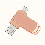 USB laikmena USB Atminties Įrenginys iPhone/iPad, Nuotraukų Lazdelė su Type C Android, Auk&scaron;to Greičio USB 3.0 I&scaron;orinė Atmintis PC/Mac su Pir&scaron;tų Atspaudu.,  Rožinis