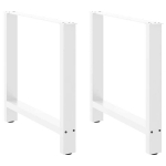 Kavos staliuko kojelės, balta, 2 vnt., 80x(72-73)cm, plienas