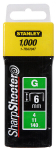Kabės Stanley 1-TRA709T G-tipas 14mm, 1000vnt.