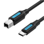Atsarginis maitinimo &scaron;altinis ("Power Bank") Vention spausdintuvo kabelis USB-C 2.0 į USB-A 2m