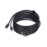 KVM kabelis - STARTECH.COM - 3m - DisplayPort 4K 60Hz - USB 5Gbps - Juodas
