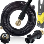 Pakaitinė dalis auk&scaron;to slėgio žarna Karcher K2&ndash;K7 &ndash; 15 m ilgis, Žalvarinis antgalis, Max 529 bar, 60&deg;C