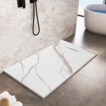 Du&scaron;o padėklas Rea Bazalt, Carrara White, 80x100 cm