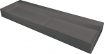 Granitinis praustuvas Deante Blur, 120x40 cm, CQB_TU2S, Anthracite metallic