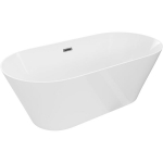 Vonia Mexen Luna Slim, 170 x 75 cm, White + Brushed gun gray persipylimas