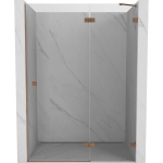 Du&scaron;o durys Mexen Lunar, de&scaron;ininės 140 cm, transparent/brushed copper