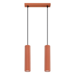 Sollux Lighting pakabinamas &scaron;viestuvas Karbon 2, raudonos ochros spalvos