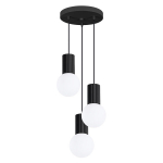 Sollux Lighting pakabinamas &scaron;viestuvas Halo 3P, juodas
