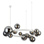 Azzardo Bubbles pakabinamas &scaron;viestuvas, apvalus, 15 G9, 88cm, baltas