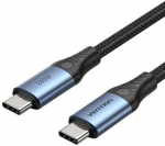 Vention Usb-c 240w 5a 1.5m kabel, juodas