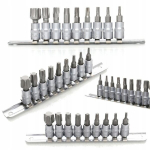 Kraft&dele Torx antgaliai 9 vnt. 1/4" T10-t60