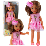Lėlė su rožine suknele Pretty Girl, 32 cm