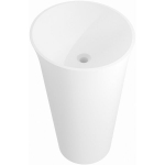 Konglomerato laisvai pastatomas praustuvas Mexen Nilda, 52 x 52 cm, White matt