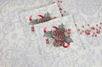 Textile Idea stalo servetėlė Sidabrinės &scaron;ventės, 4 vnt.