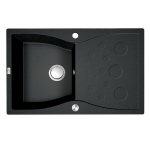 Granitinė virtuvinė plautuvė Laveo Molokin SPO_711T, Black