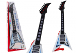 Vaiki&scaron;ka elektrinė gitara su &scaron;viesomis ir melodijomis, balta