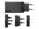 Įkroviklis ne&scaron;iojamam kompiuteriui Lenovo 65w Usb-c kelioninis įkroviklis su Eu/us/uk/au ki&scaron;tukais