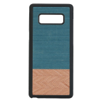 Man & Wood dėklas skirtas Samsung Galaxy Note 8 &ndash; džinsinis juodas natūralios medienos dangtelis